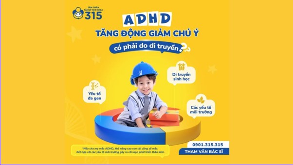 Tăng động giảm chú ý (ADHD) có di truyền không?