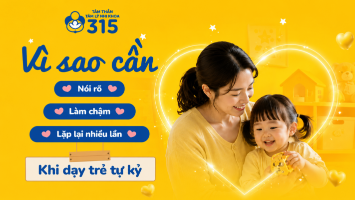 Vì sao cần “Nói đủ gọn – Chờ đủ lâu – Lặp lại đúng cách” khi dạy trẻ tự kỷ?